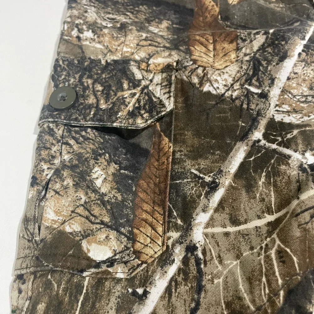 LINCOLN Youth Large Cargo Pants Camo Realtree Edge Hunting Boys Size L.